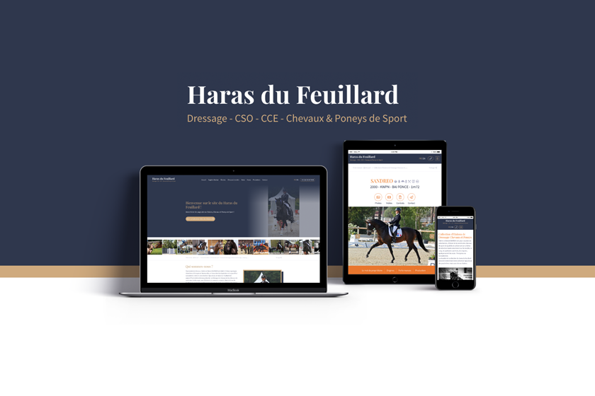 Création du site Internet du Haras du Feuillard